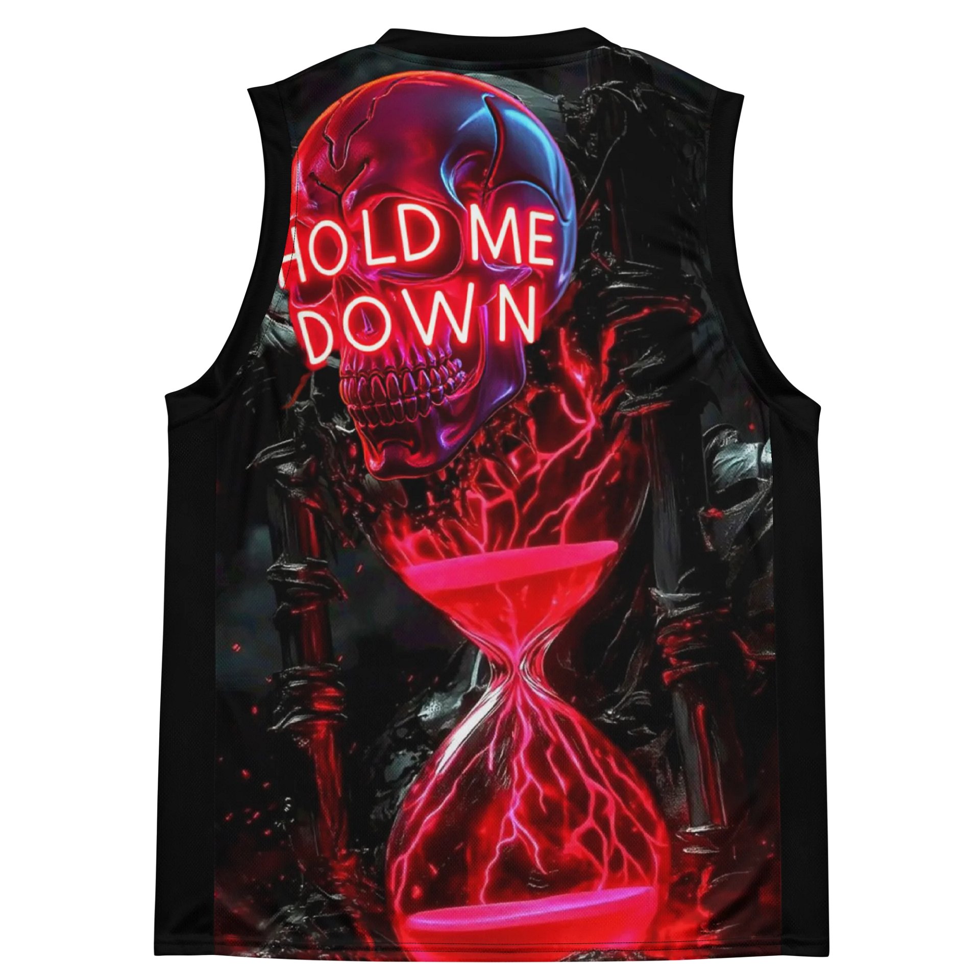 Red Inferno Hourglass Mesh Sleeveless Top product image (4)