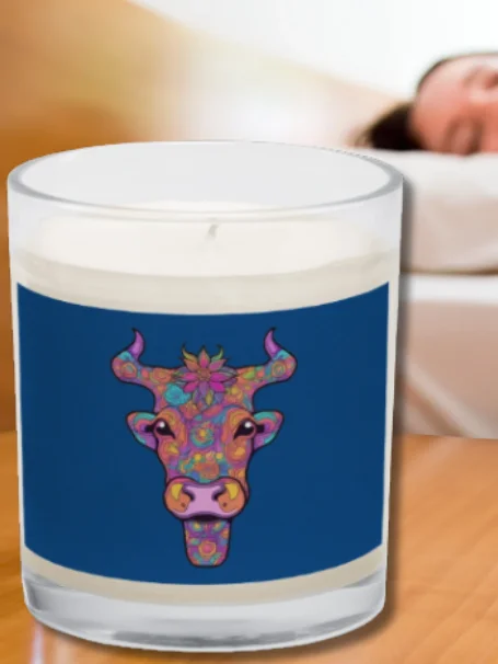 Floral Cow Face - Soy Candle product image (2)