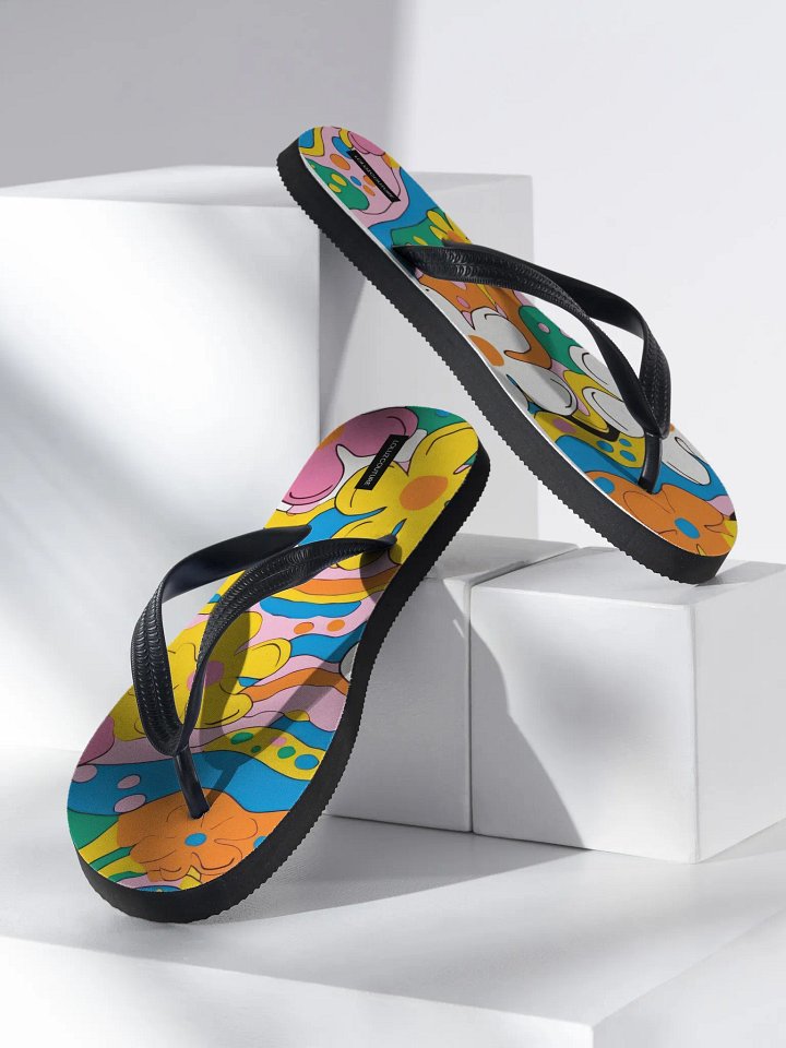 Retro Blossoms Flip-Flops product image (2)