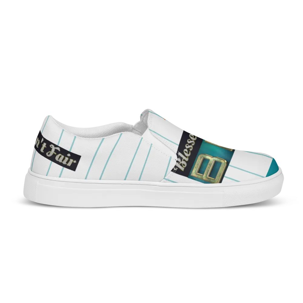 BBG Light Green Striped Men's Slip Ons product image (11)