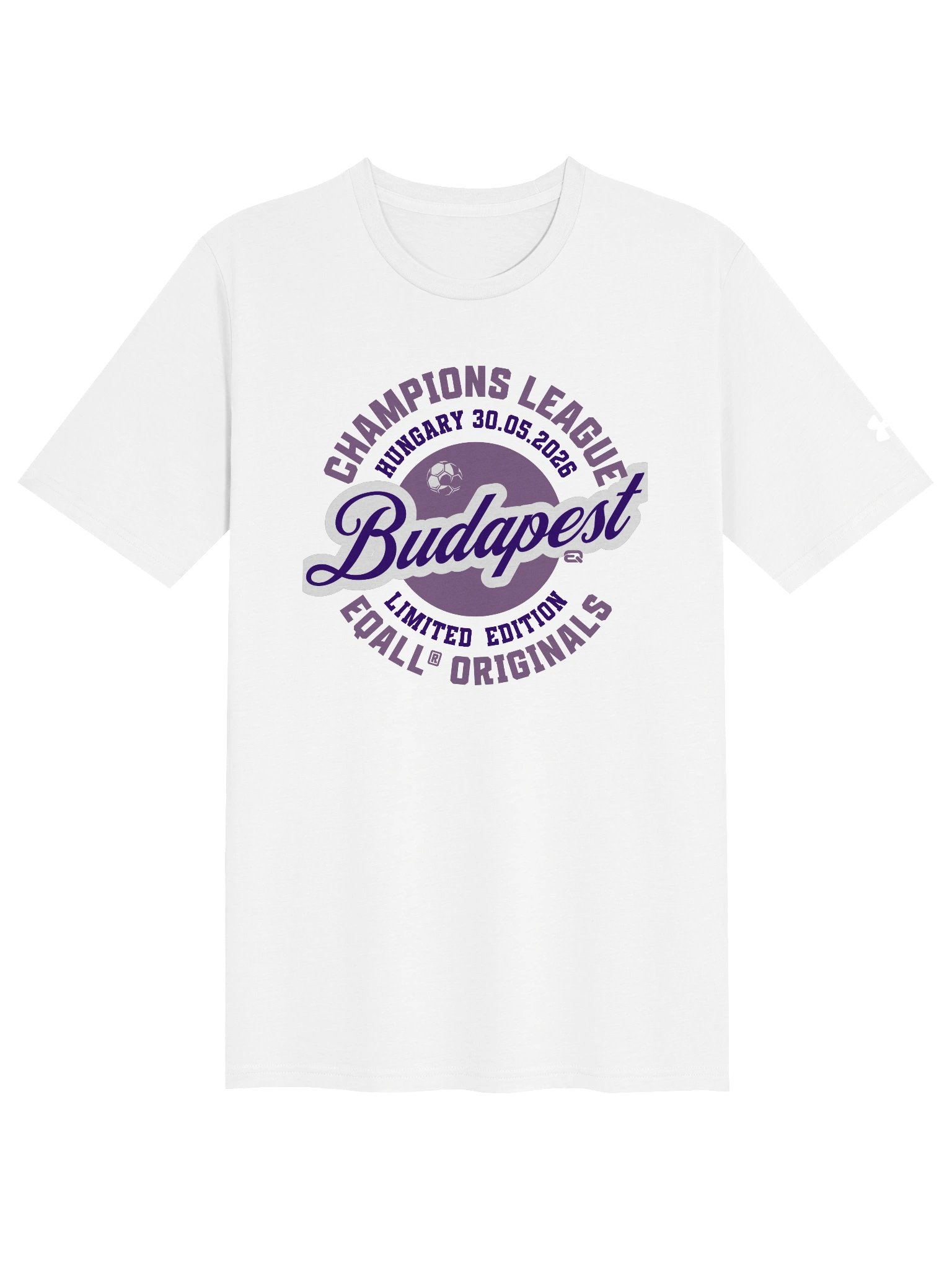 EQALL® ft. Under Armour® Unisex Athletic Tee_Champions League_Purple product image (1)