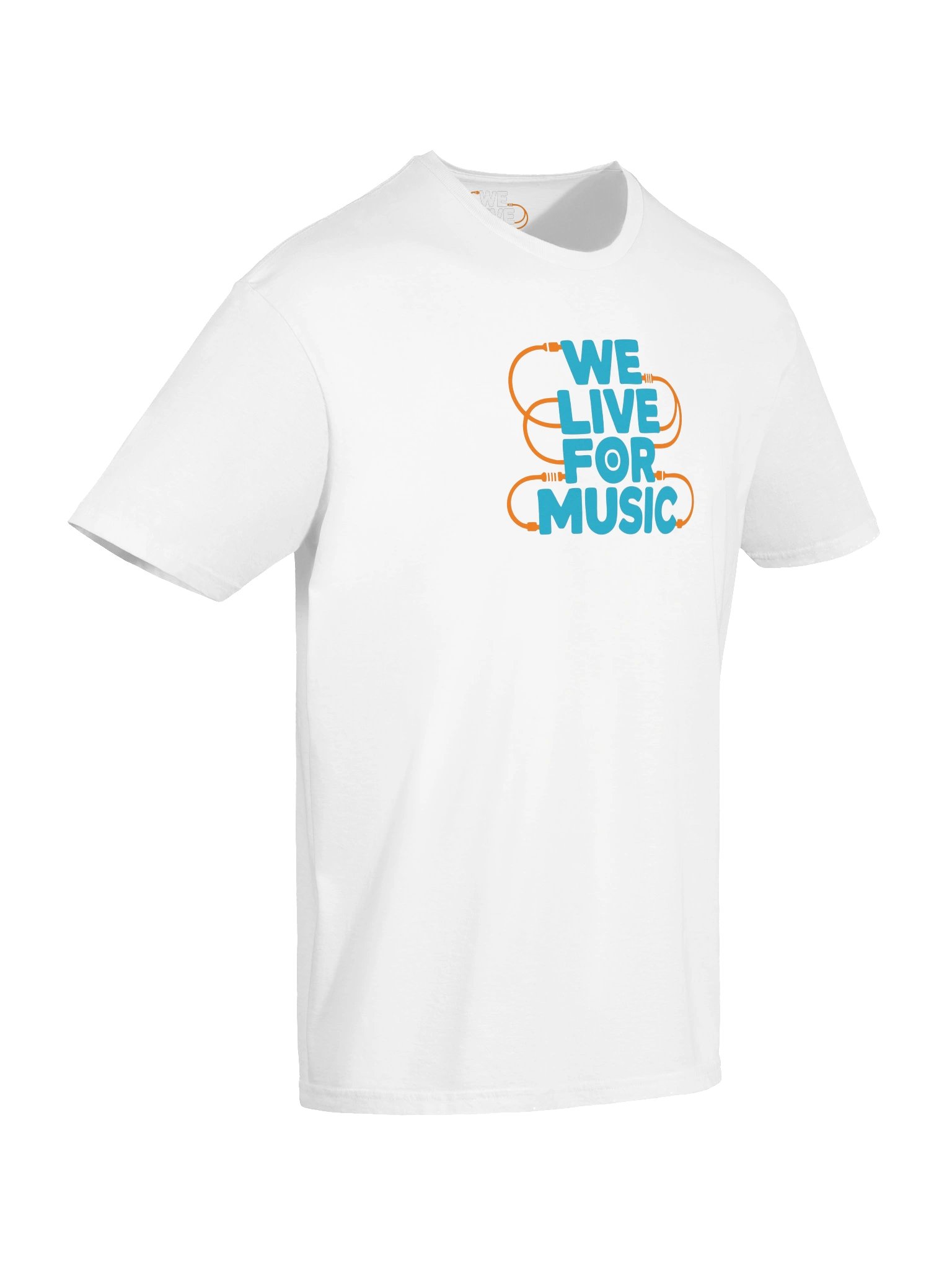 Copy of We Live For Music Turqoise Logo Unisex T-shirt product image (2)