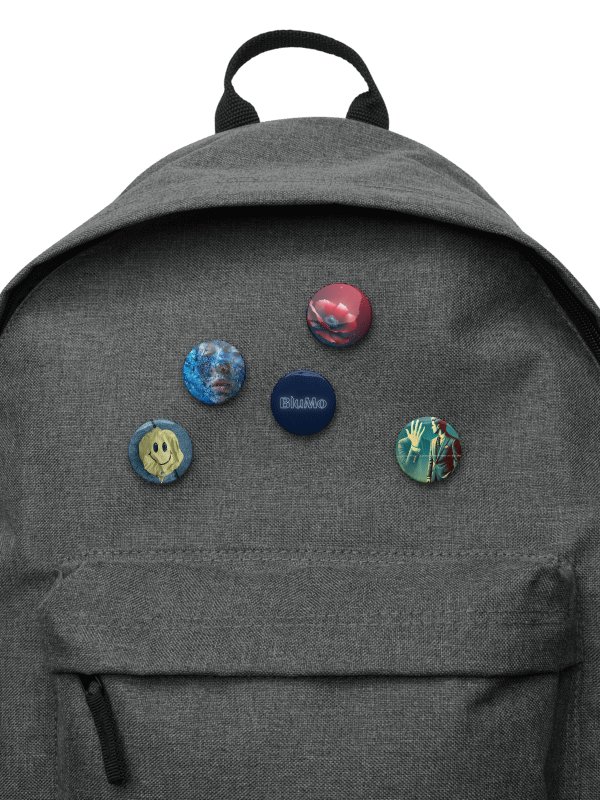 5 x Blu Mo Button Pins product image (2)