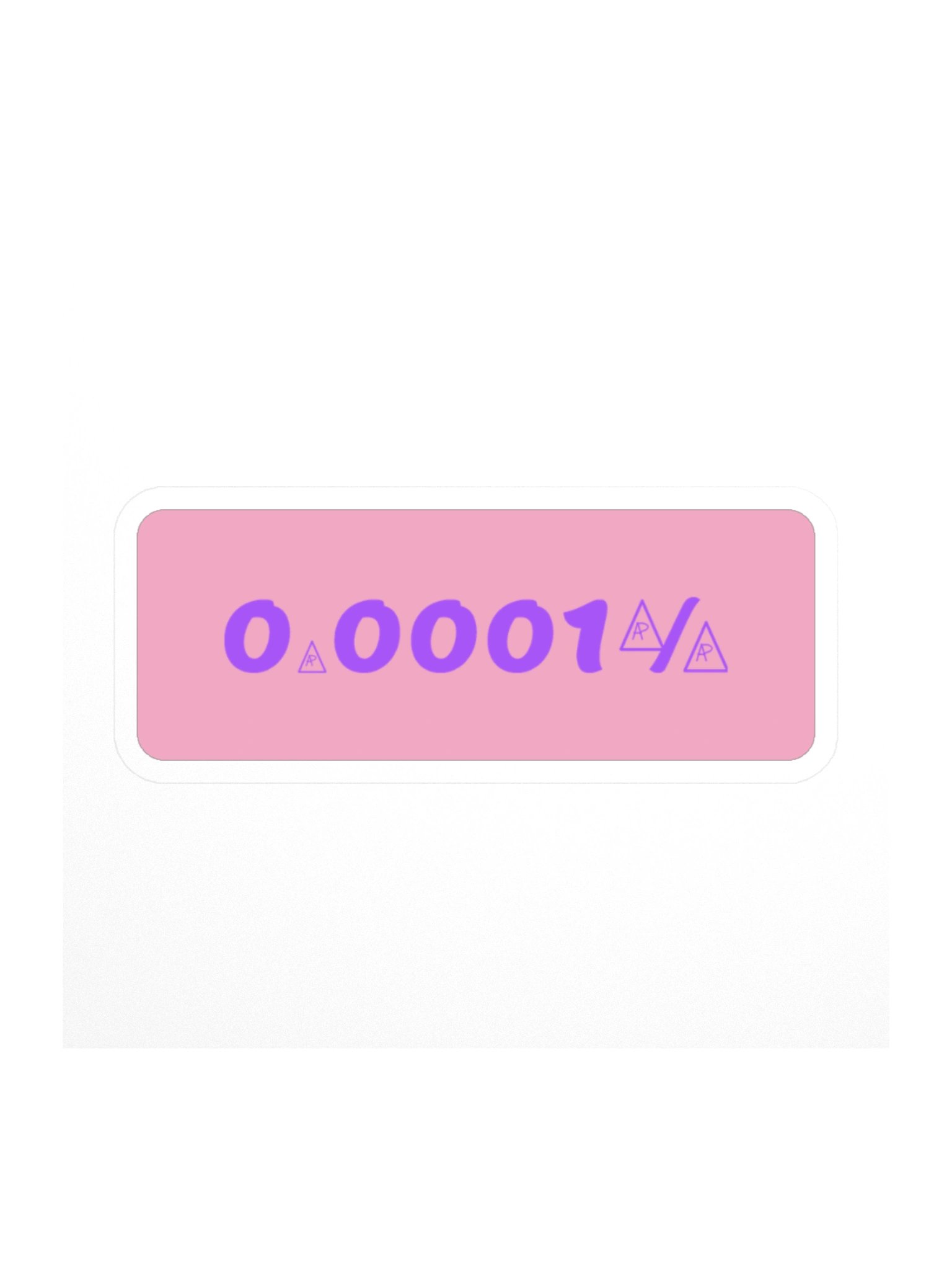 0.0001% A — Block Sticker product image (1)