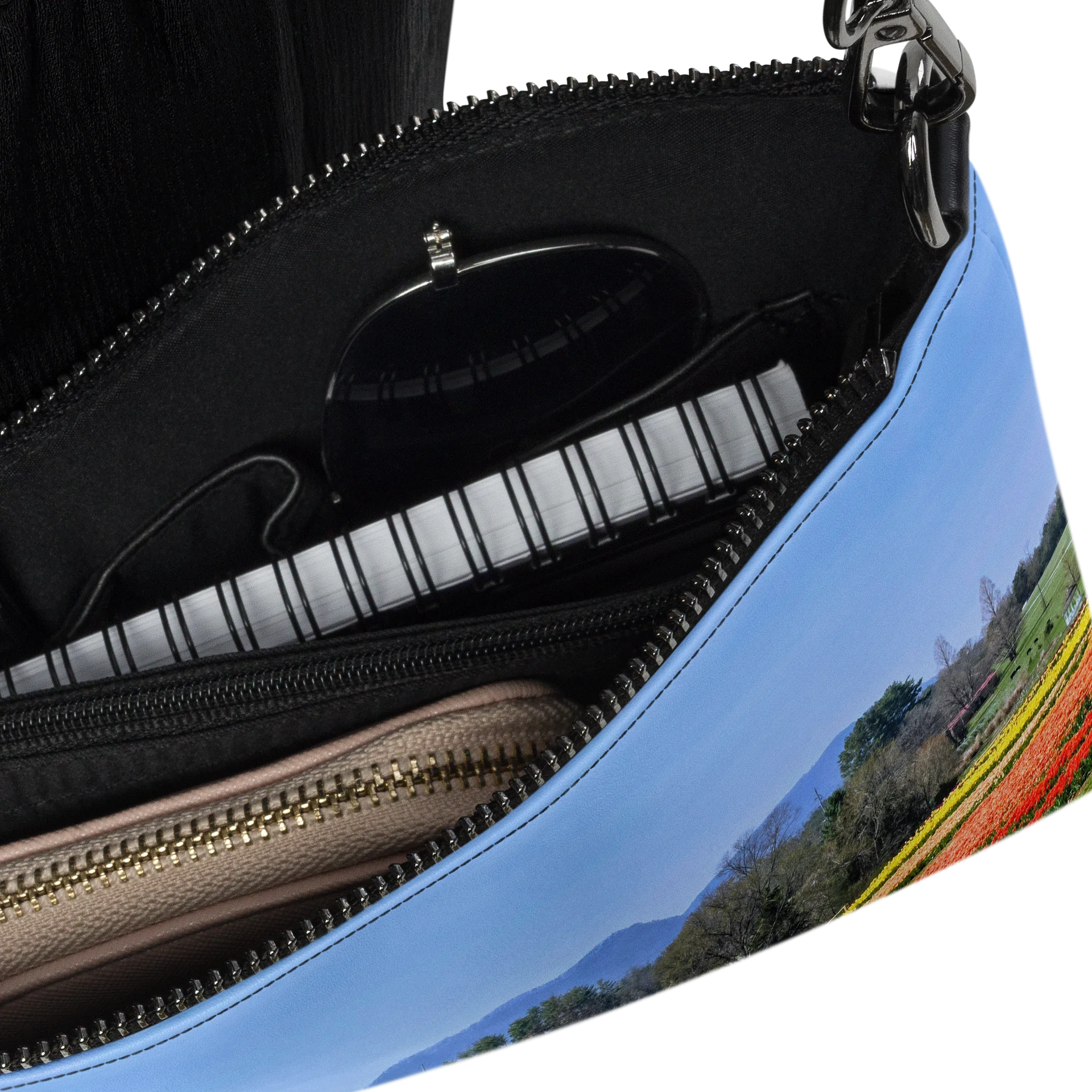 Sunlit Tulip Field Crossbody Bag product image (6)