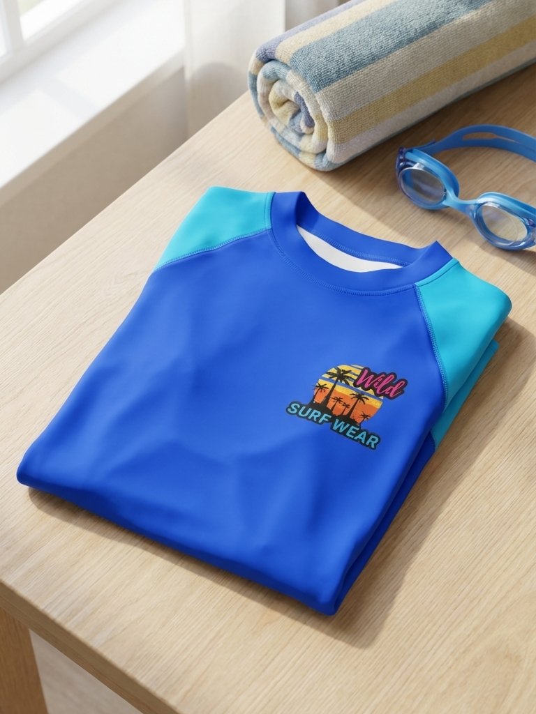 Wild Blue 2Tone Youth Rashguard product image (1)