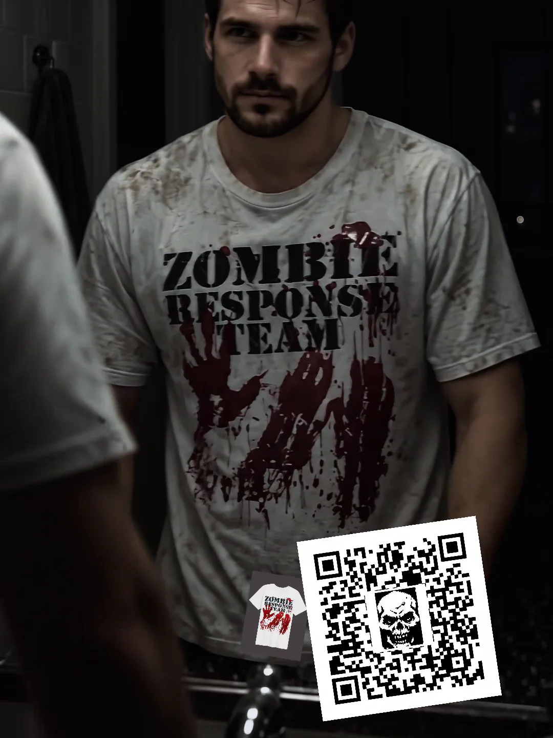 Zombie Response Team Bloody Shirt – Halloween Outbreak Tee product image (4)