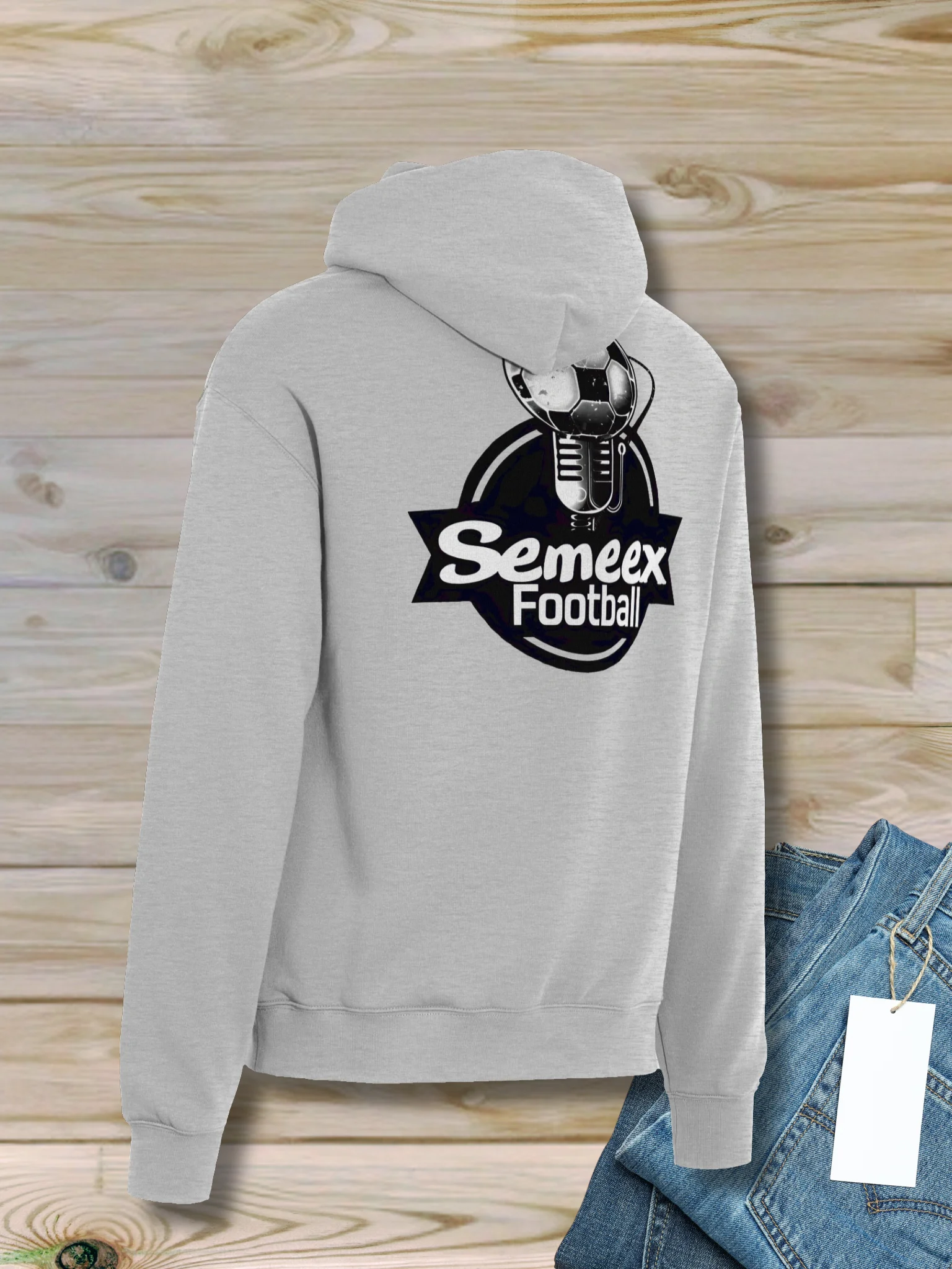 Semeex Football Logo Front and Back AS Colour Unisex Premium Oversized Hoodie product image (10)