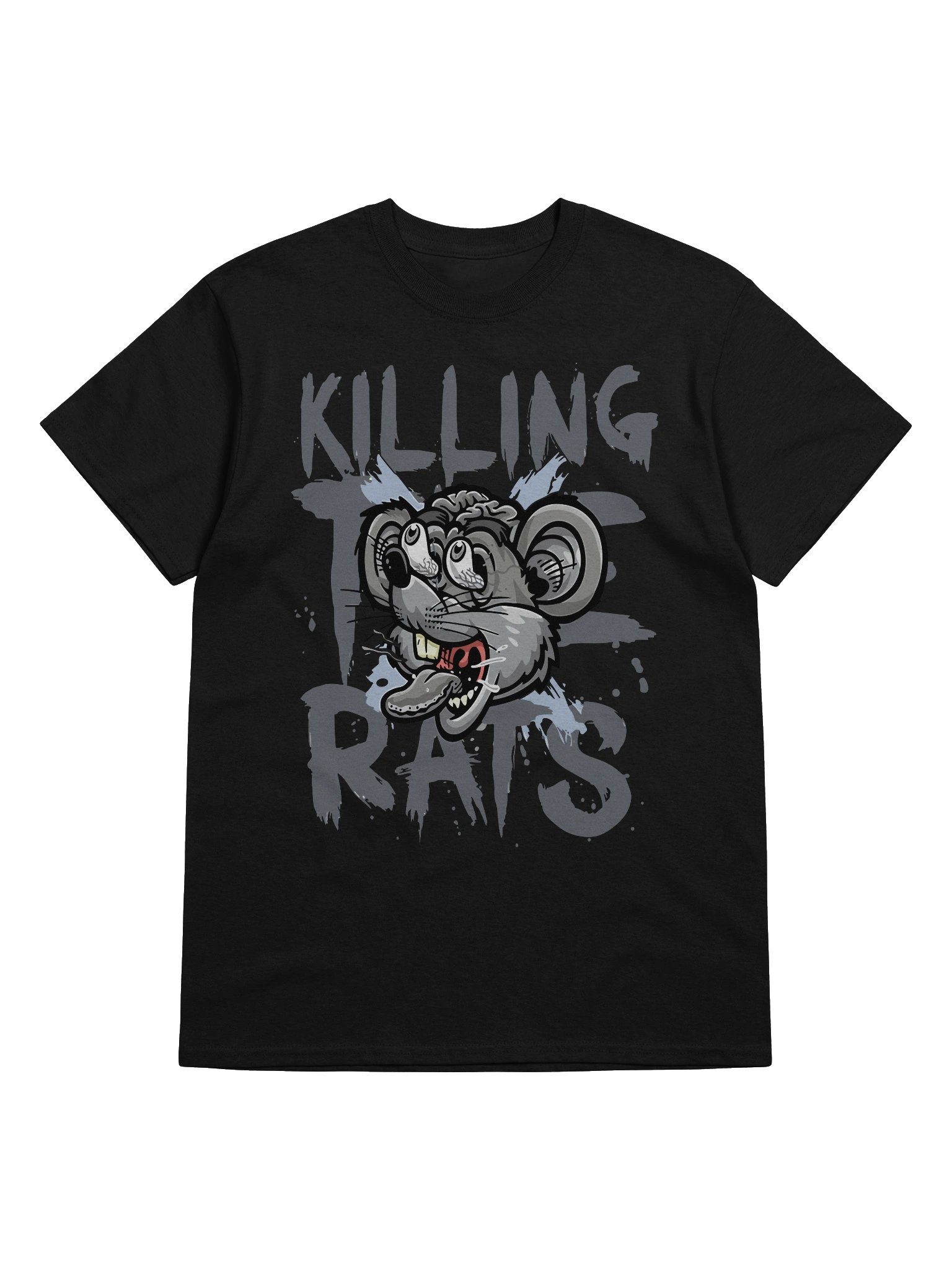 KILLING THE RATS Graffiti Style T-Shirt - Unisex T-Shirt – Premium Printed T-Shirt for Everyday Casual & Streetwear product image (5)