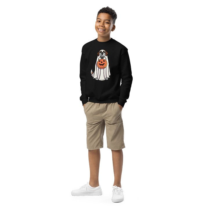 Halloween Saint Bernard Youth Sweatshirt product image (2)