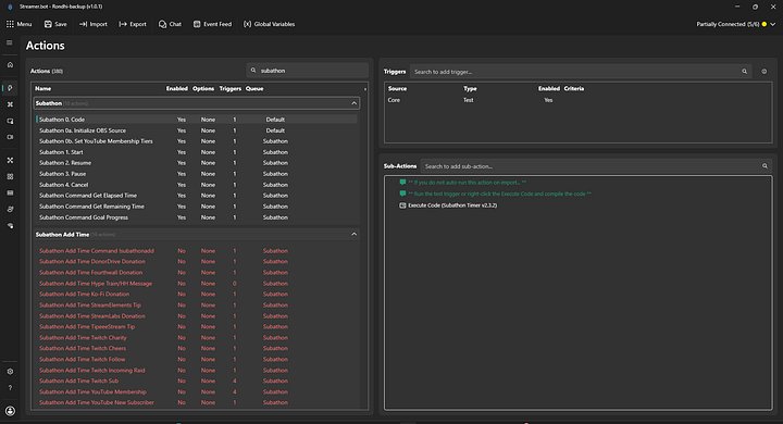 Subathon Countdown Timer for Streamer.bot product image (1)