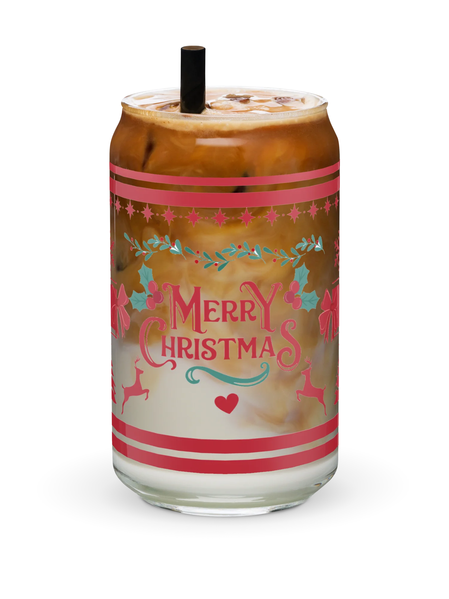 Merry Christmas, Holiday Wishes Glass Tumbler product image (8)