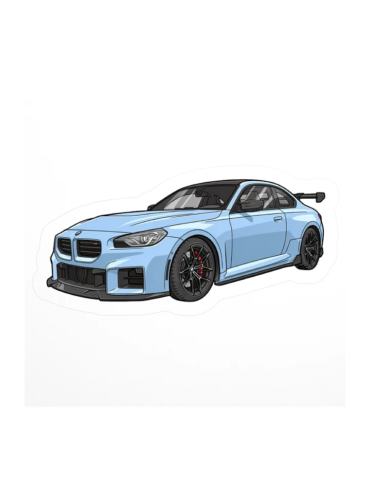 Zandvoort Blue BMW M2 Sticker (Retro, Sketch, Silhouette) product image (2)