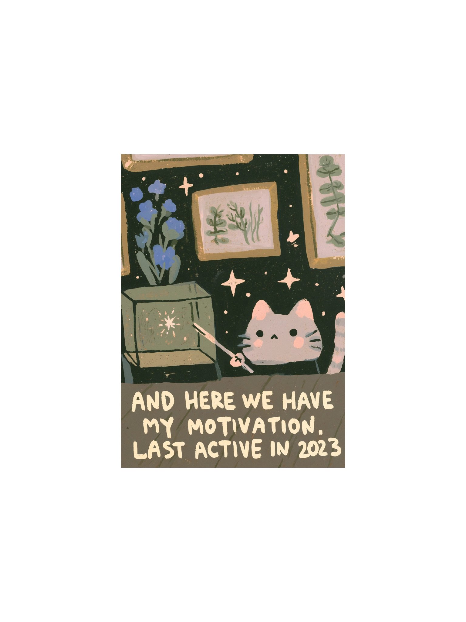 Starry Cat Motivation Poster product image (5)