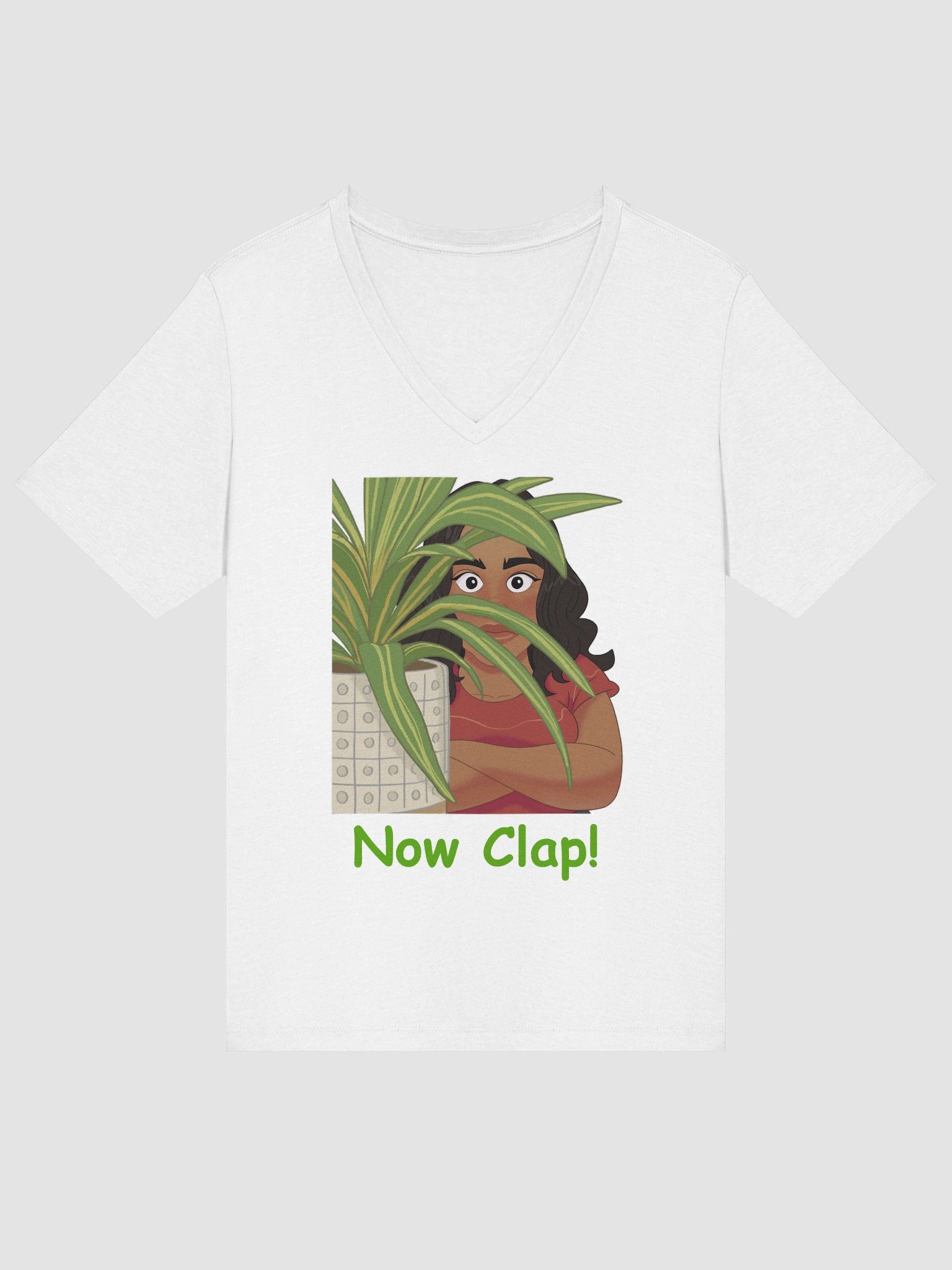 Women's Now Clap! V Neck Tee Shirt product image (69)