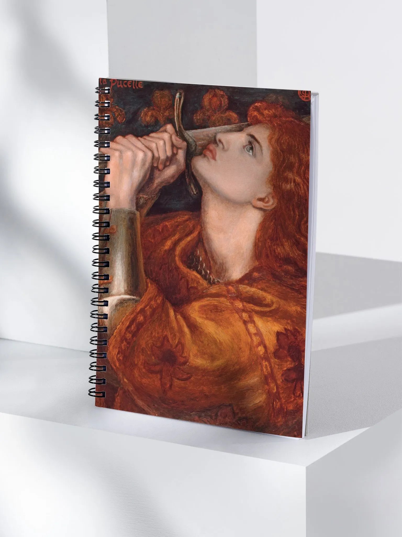 ''Joan of Arc'' by Dante Gabriel Rossetti Spiral Notebook product image (4)