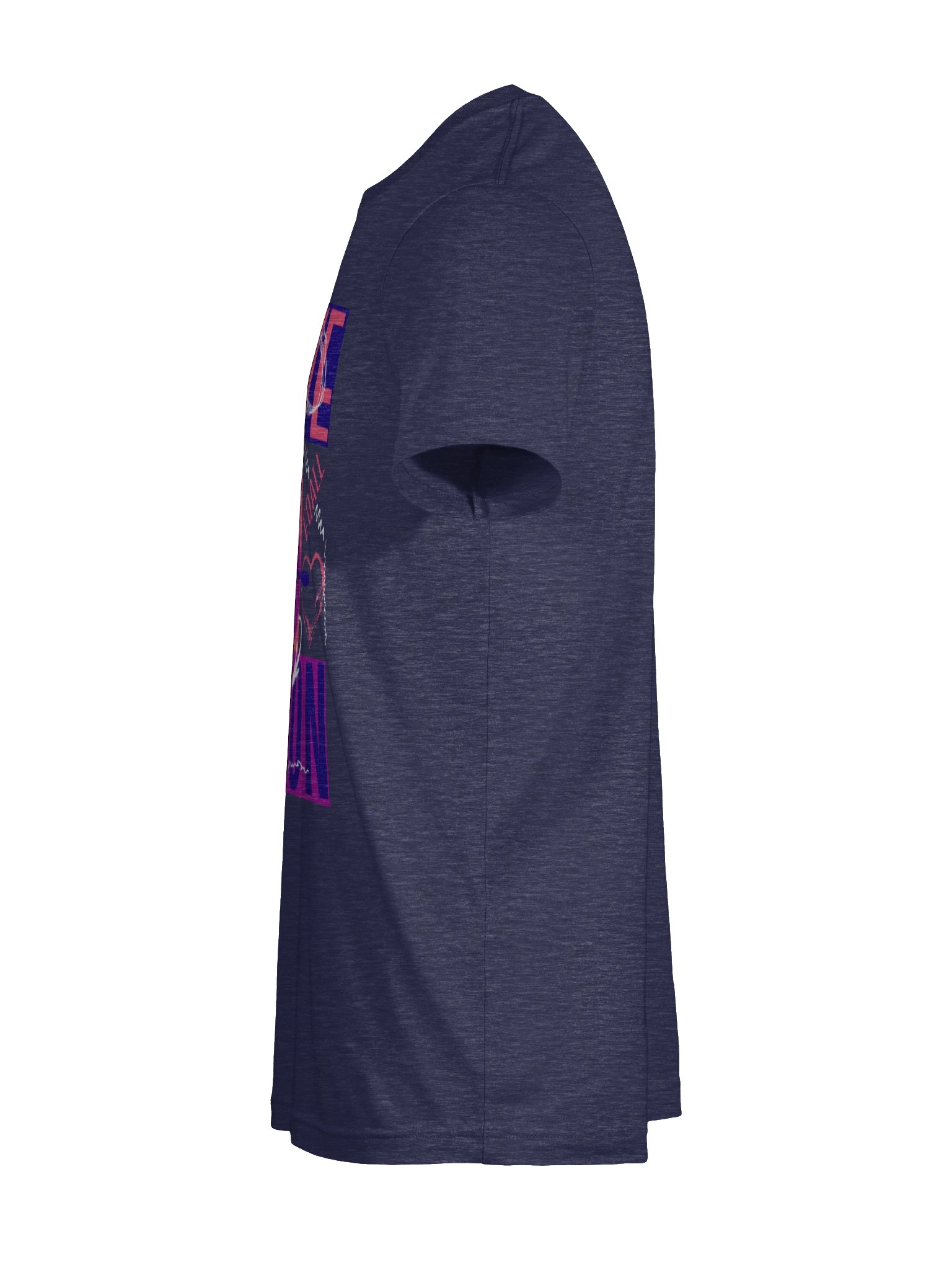 Love is Action! Bella + Canvas Unisex T-shirt_ EQALL® Originals_Pop Purple / Pink product image (10)