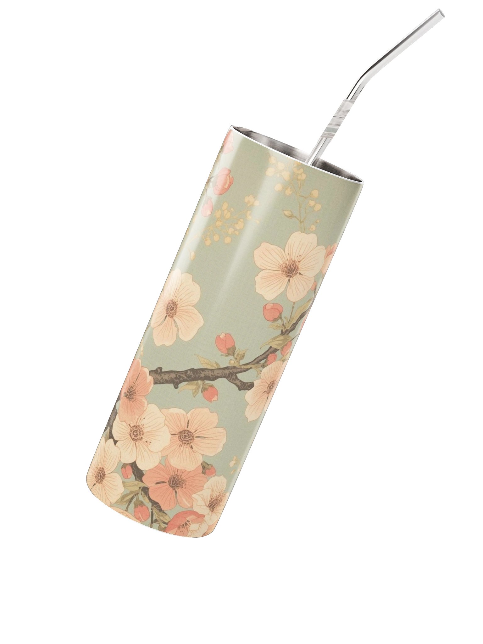 Soft Blossom Branch Stainless Steel Tumbler product image (2)