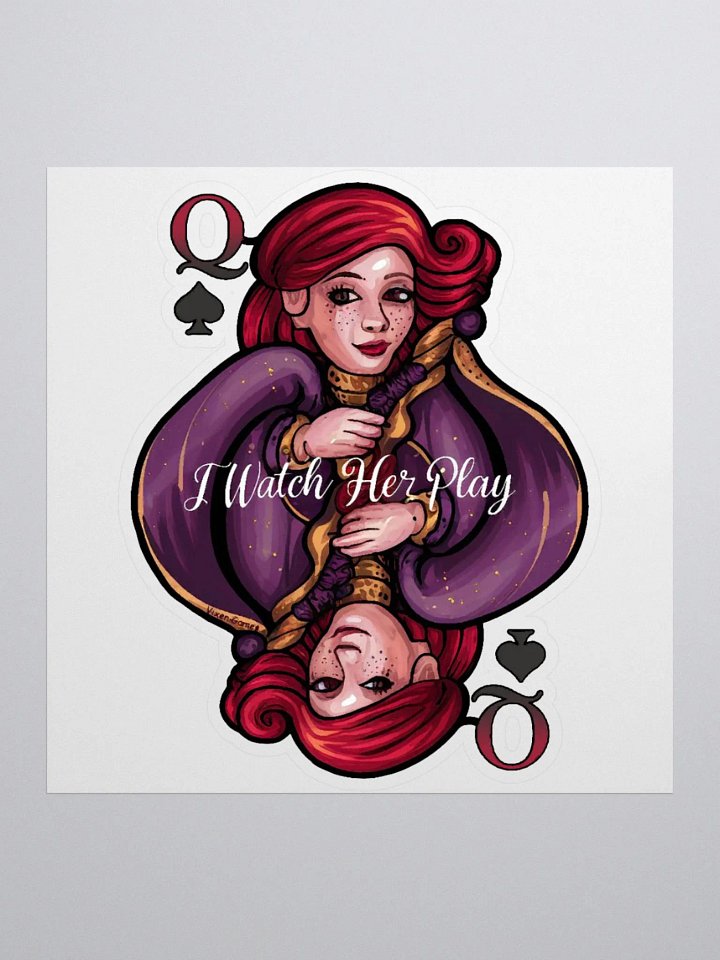 I watch her play QOS Hotwife Sticker. product image (1)