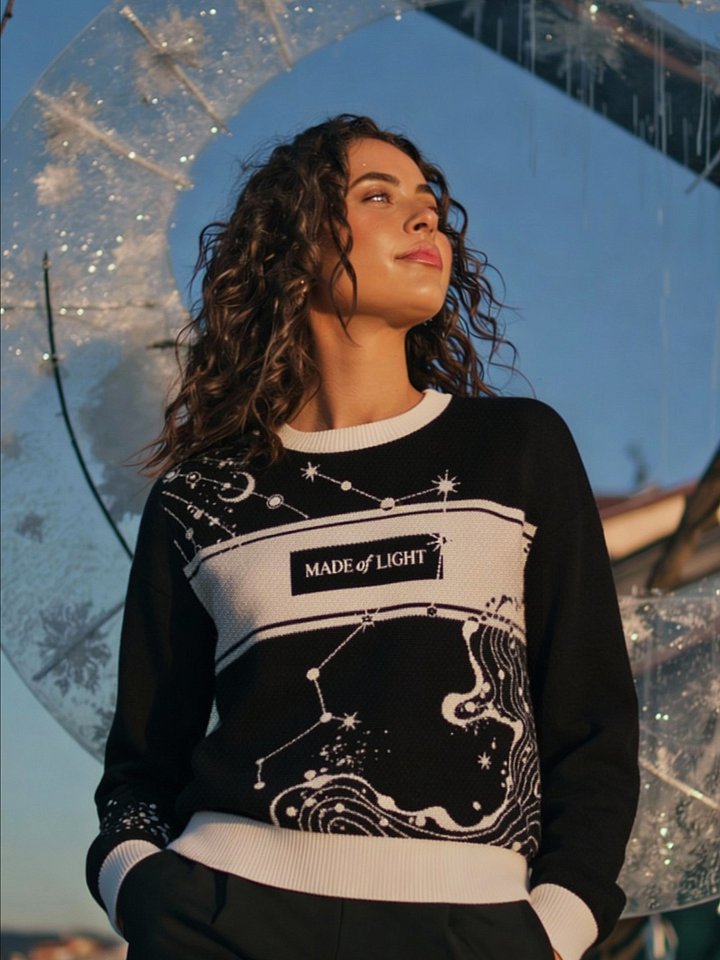 Knitted Crewneck Sweater – Classic Fit | Made of Light Celestial Edition product image (1)