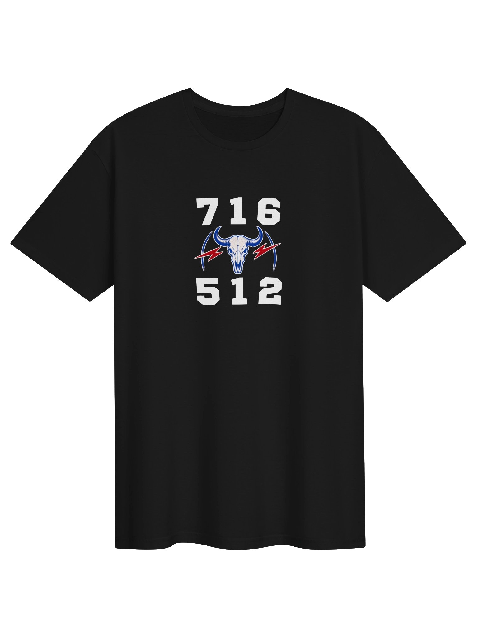 716 x 512 Black T-Shirt (Unisex) product image (1)
