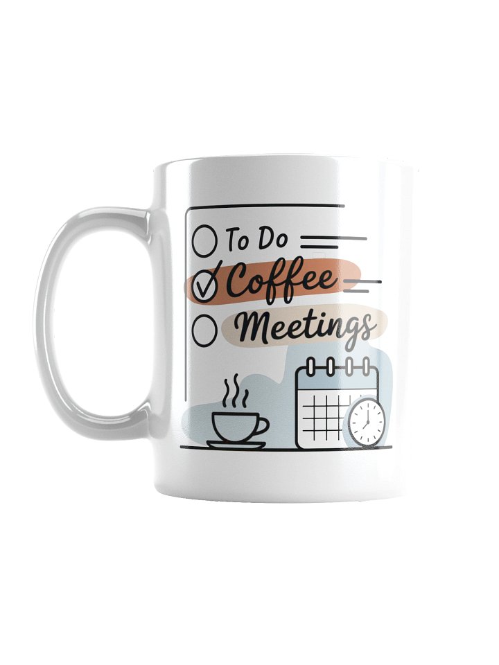 Coffee First Meetings Later Boss Mug – Office Humor Gift product image (2)