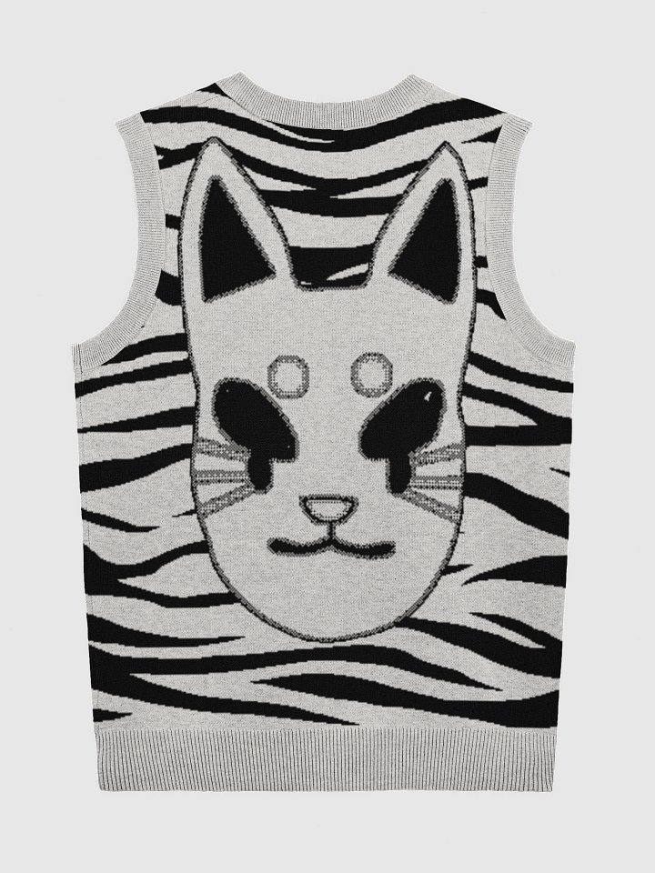 Kitsune knitted v-neck vest product image (7)