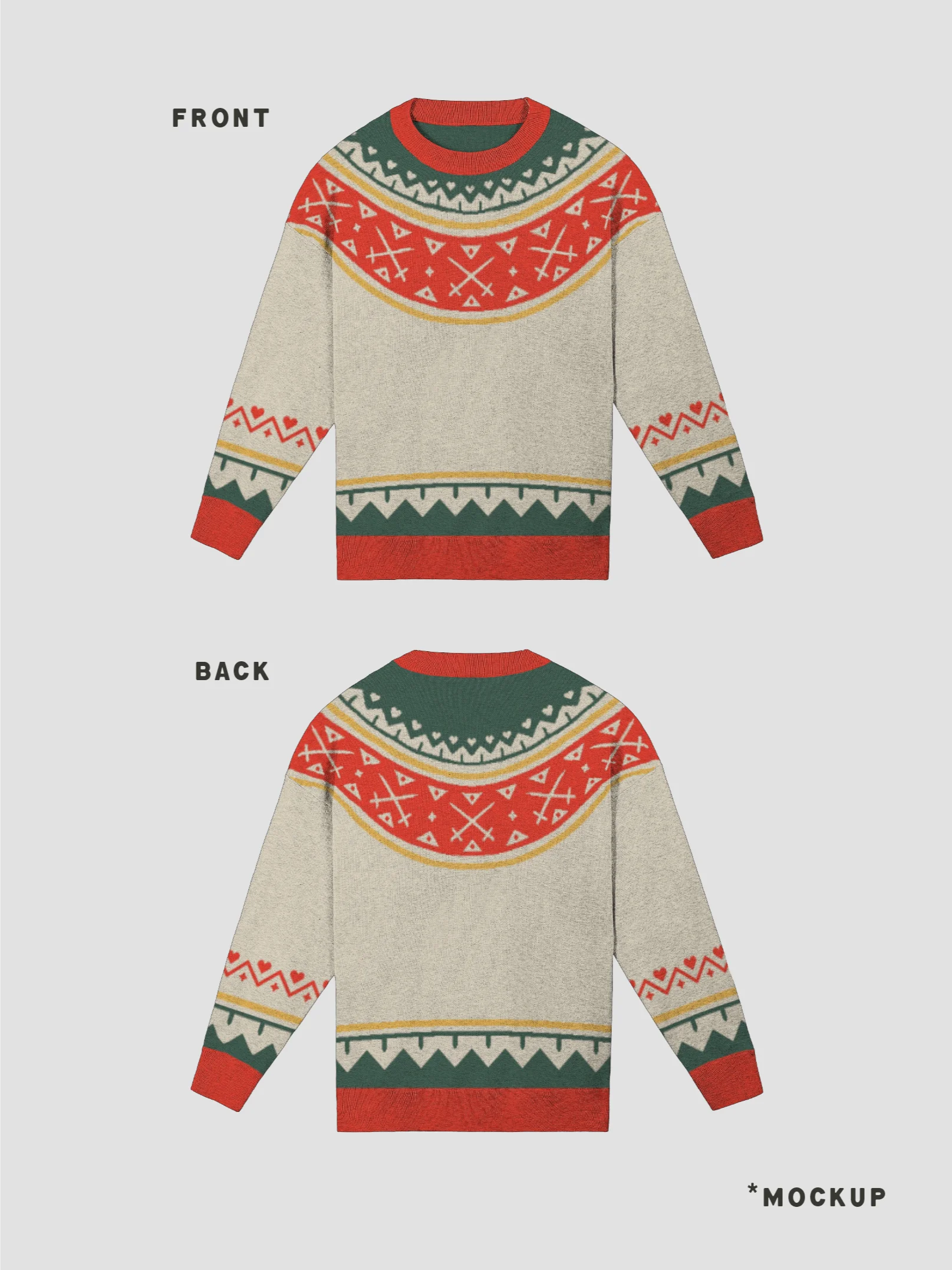 Hearts & Swords Holiday Sweater product image (7)