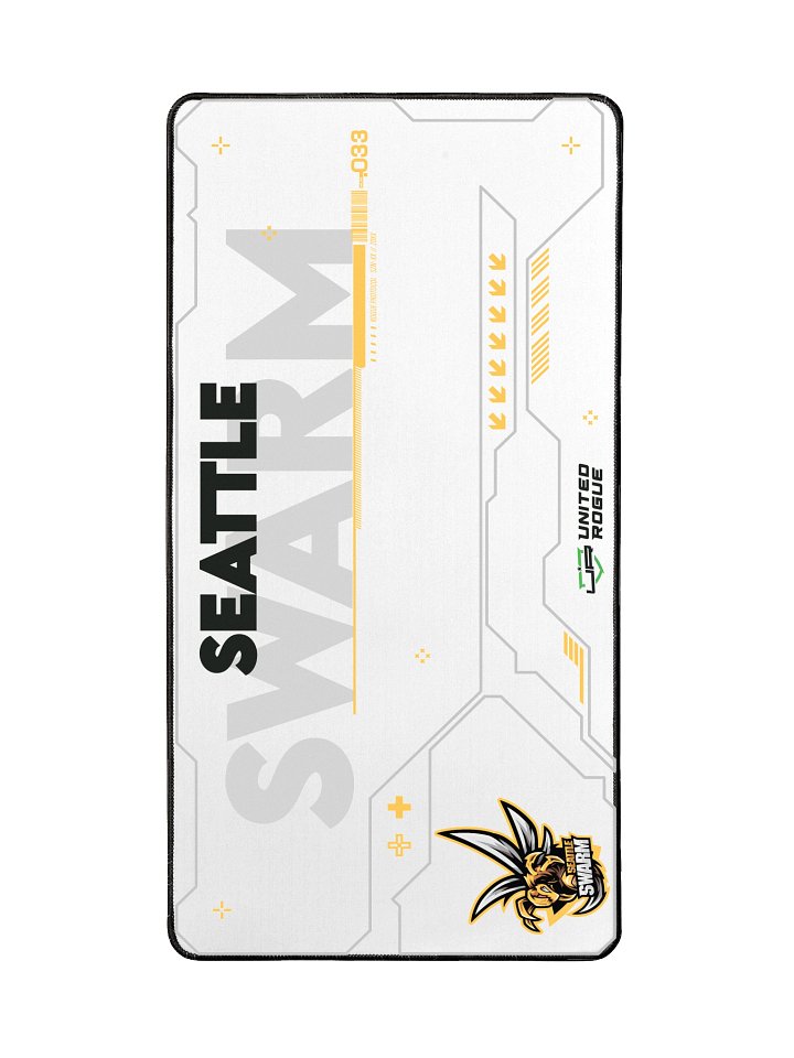 Seattle Swarm White Desk Mat product image (2)