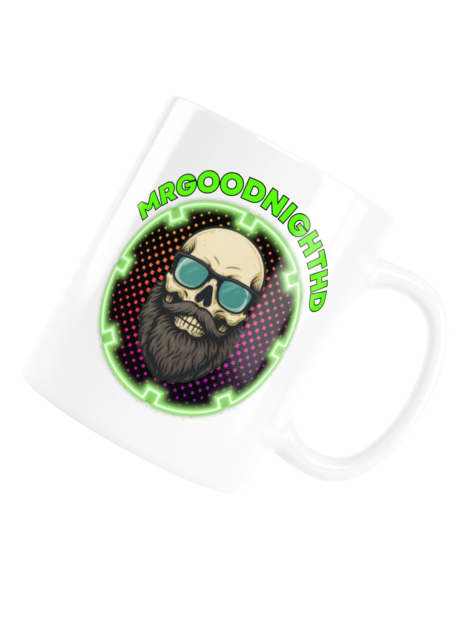 Official MRGOODNIGHTHD Skull Logo Ceramic Coffee Mug (White) product image (16)
