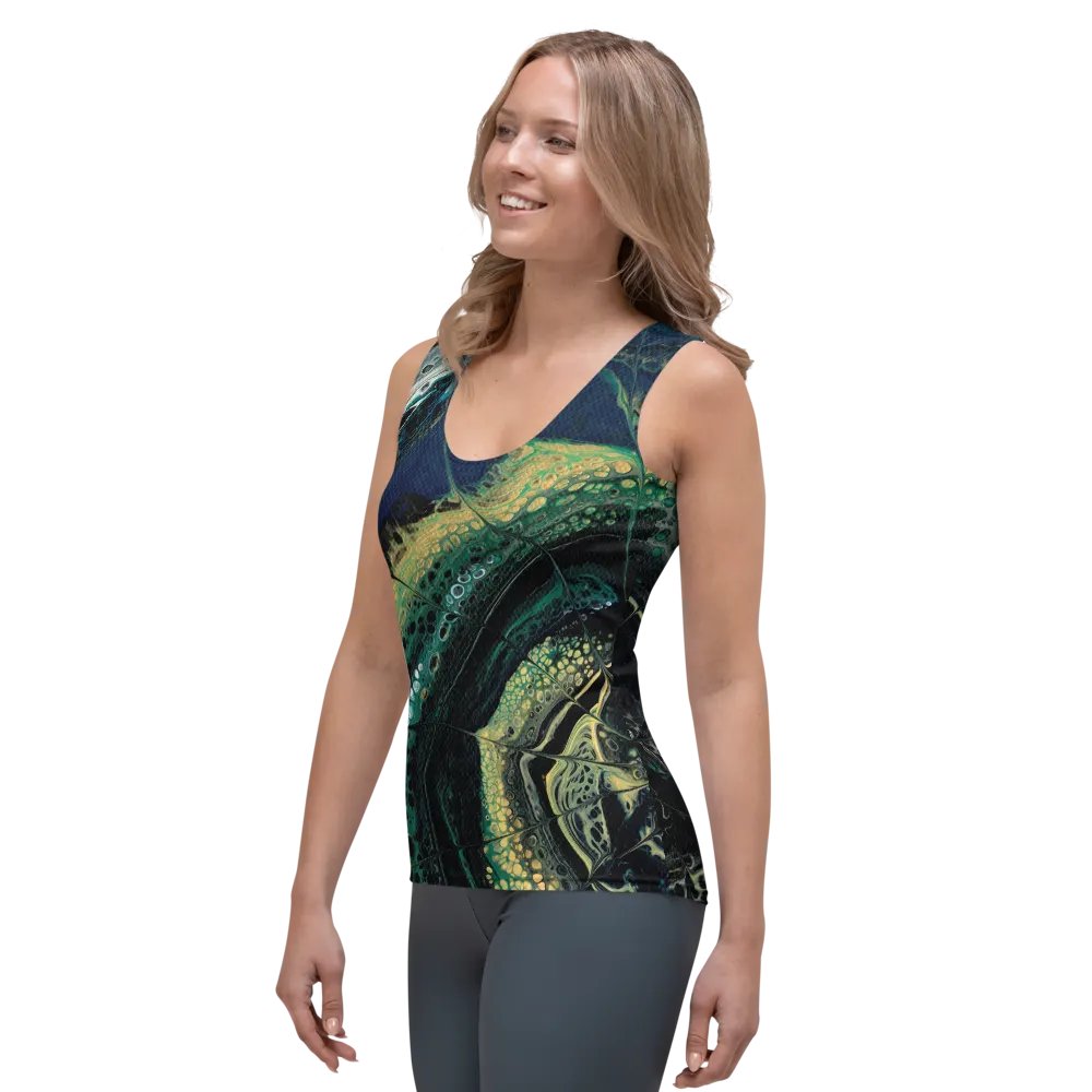 Midnight Halo - Acrylic Ring Pour Tank Top product image (3)