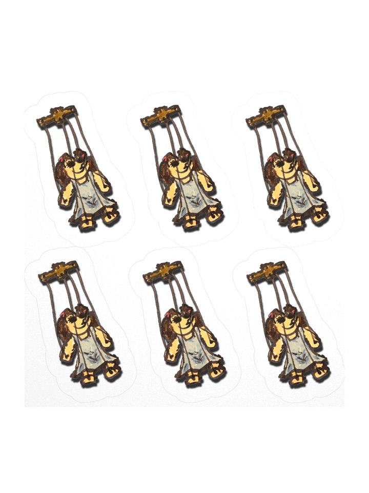 Broken Lights Creepy Doll Kiss Cut Stickers product image (1)