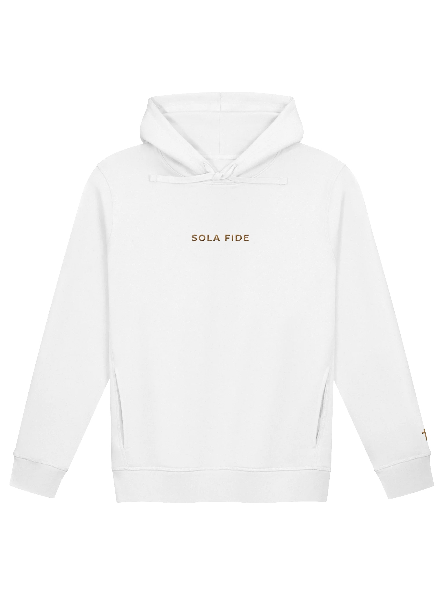 SOLA FIDE ORGANIC-BLEND SIDE-POCKET HOODIE DARK product image (4)