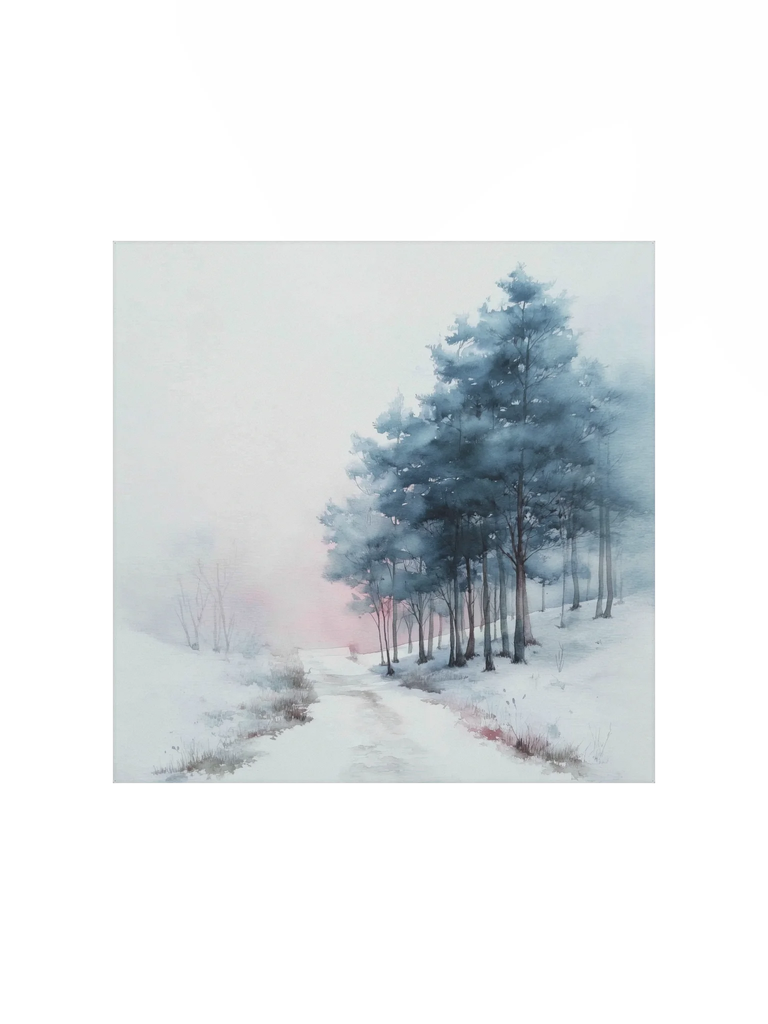 Powder Blue: Misty Dawn Snowy Landscape product image (2)