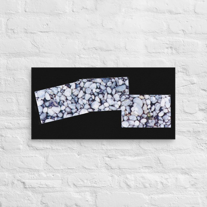 Cama Beach Rocks 2001 on Canvas with Black Fill (12" x 24") product image (2)