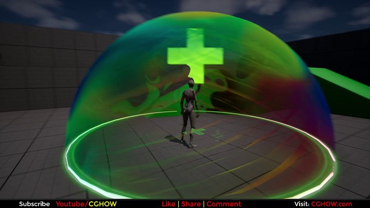 Heal Dome Shield FX in Unreal Engine 5 Niagara product image (1)
