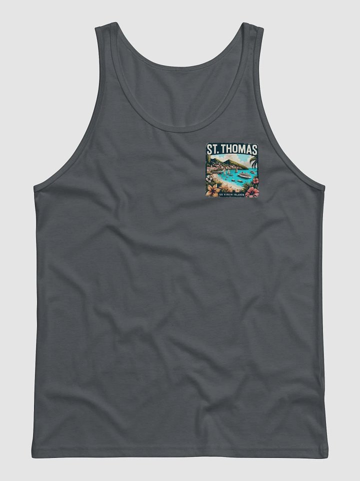 ST THOMAS US VIRGIN ISLANDS TANK TOP, SMALL PRINT FRONT, LARGE PRINT BACK product image (1)