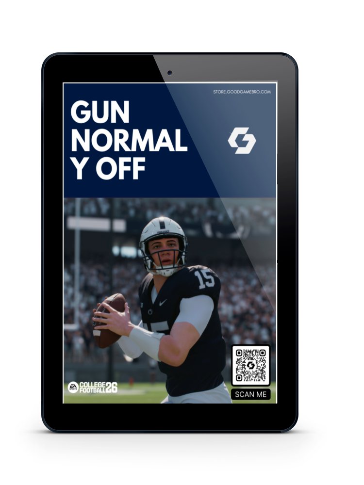 College Football 26: Gun Normal Y Off Scheme product image (1)