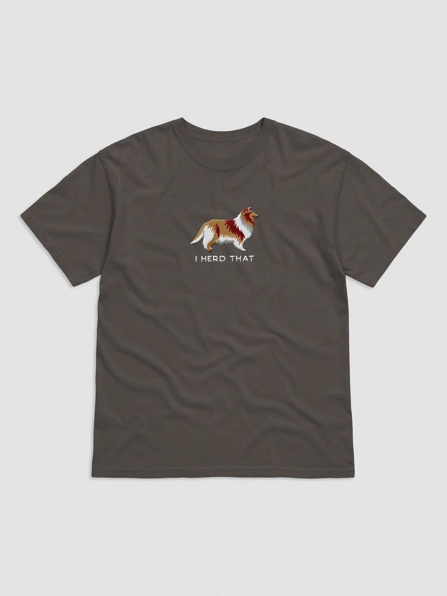 I Herd That T-Shirt(Embroidered) of a Rough Collie product image (4)