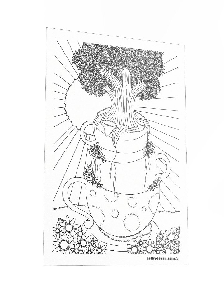 Color Your Own Art: Cup of Nature product image (2)