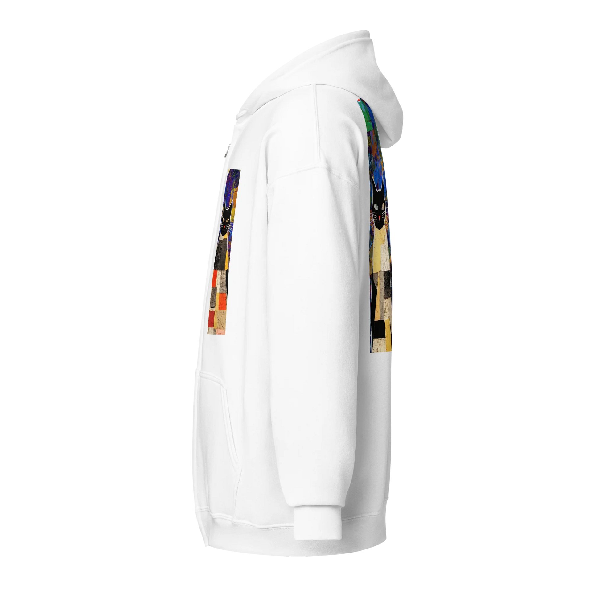 Patchwork Feline Dream Zip Hoodie product image (27)