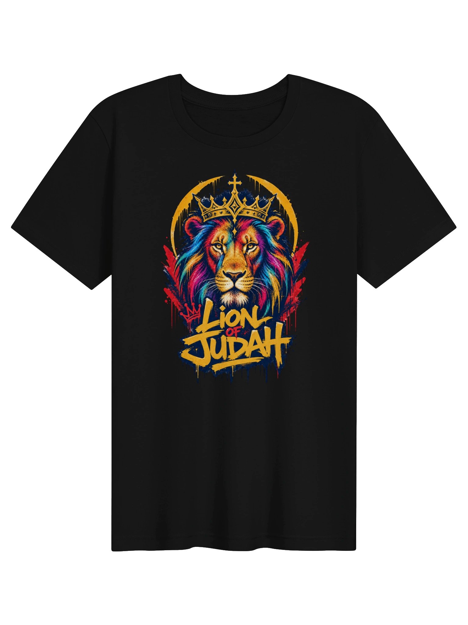 Lion of Judah Neon Crown Tee product image (7)