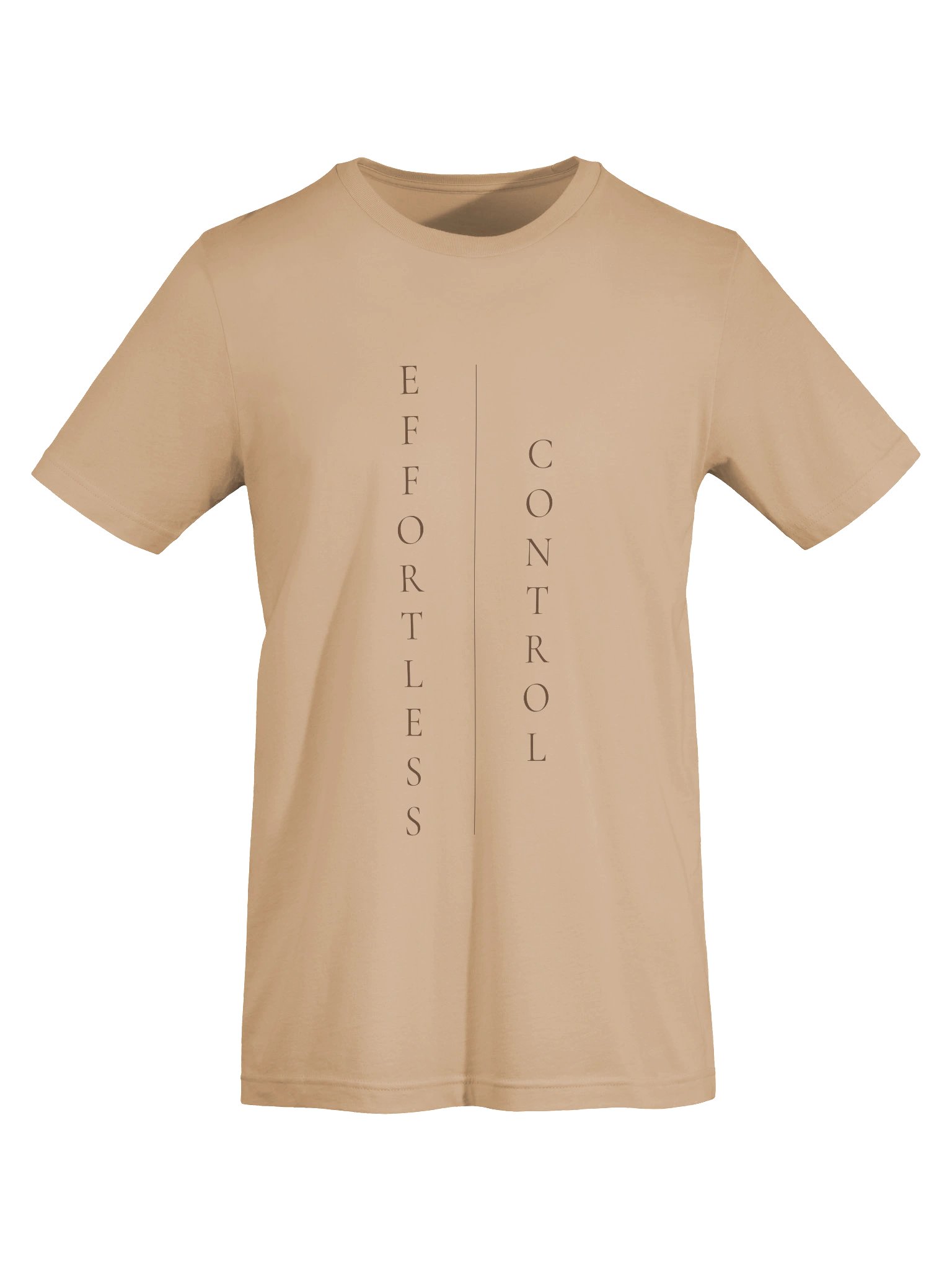 Effortless Control — Premium Minimalist T-Shirt (Ivory & Tan | Bella+Canvas) product image (8)
