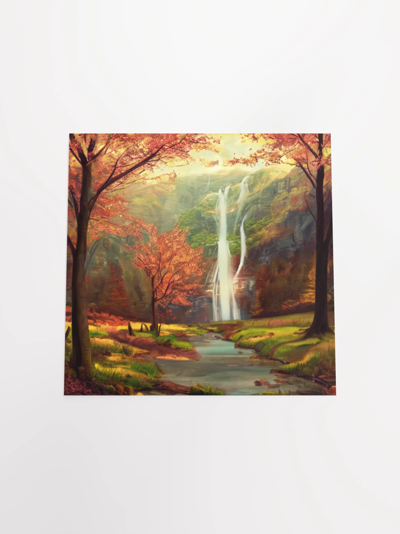 Autumn Waterfall Serenity Poster product image (19)