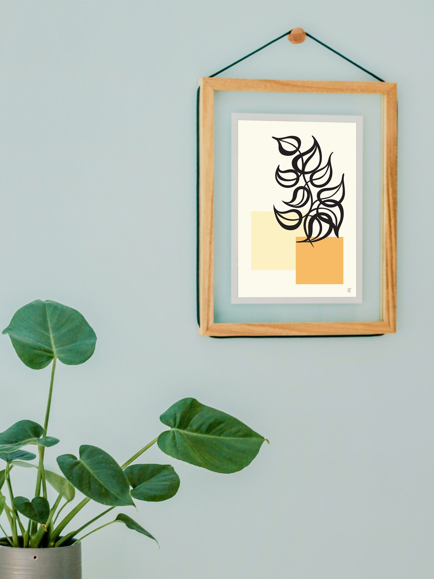 Vibrant Ayous Wood Framed Poster - Abstract Image No. 2 product image (27)