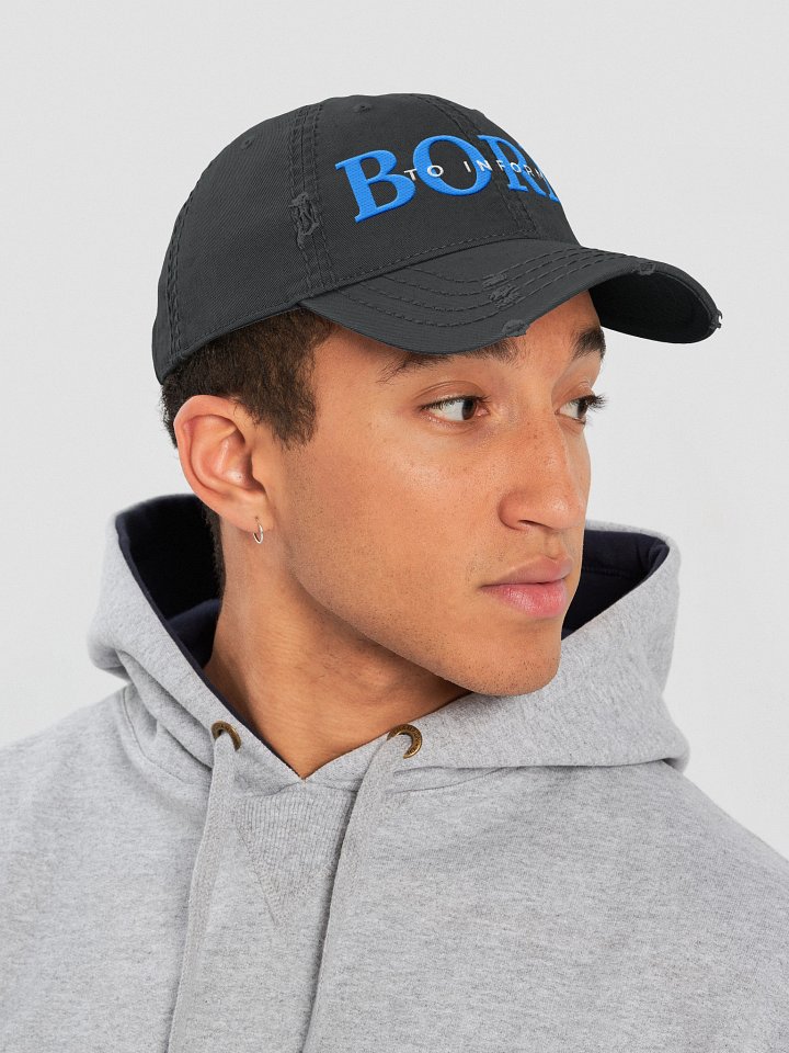 Born to Inform Manifestor Hat (Black & Navy) product image (2)