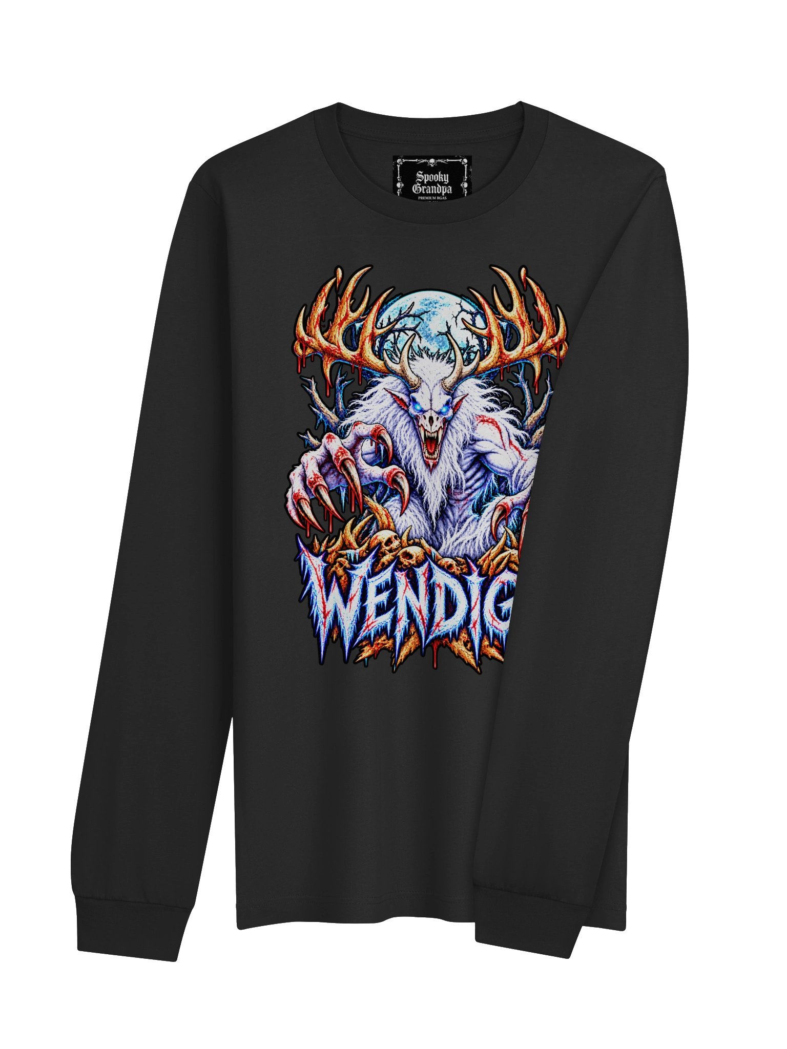 Wendigo: Neon Nightmares – Long Sleeve Shirt product image (9)