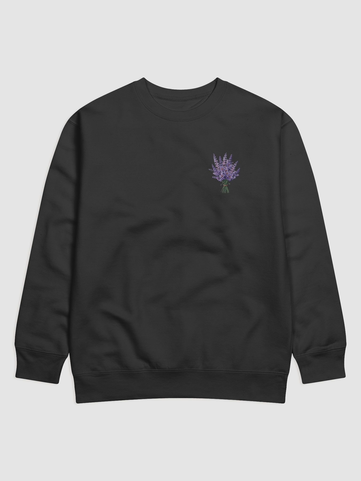 Lavender Bouquet Sweatshirt – Cotton Crewneck product image (5)