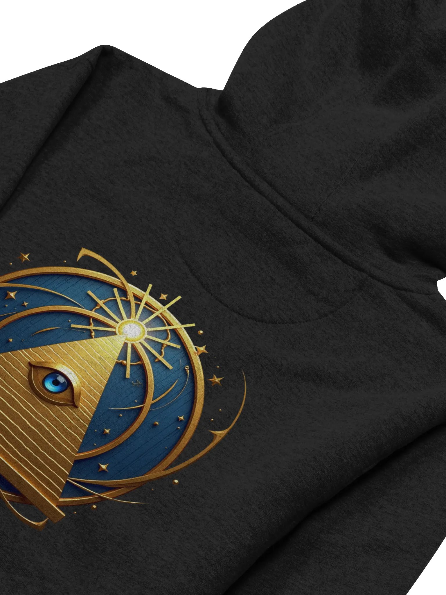 Radiant Eye of Wisdom - Cozy Cotton Blend Unisex Hoodie product image (2)