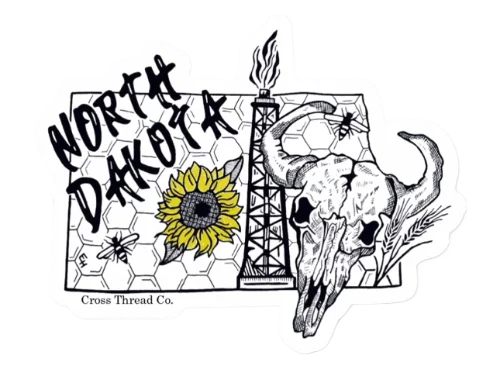 North Dakota Sunflower Sticker product image (1)